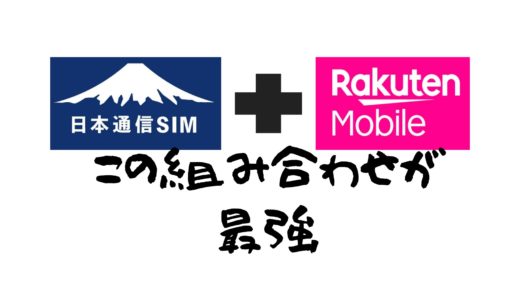 日本通信SIMと楽天ポケットWi-Fiの併用が最強と思うわけ